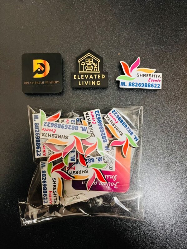 cutout wooden magnet badges