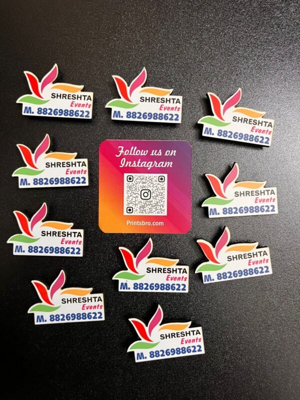cutout wooden magnet badges