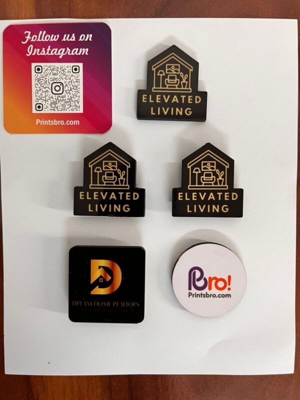 cutout wooden magnet badges