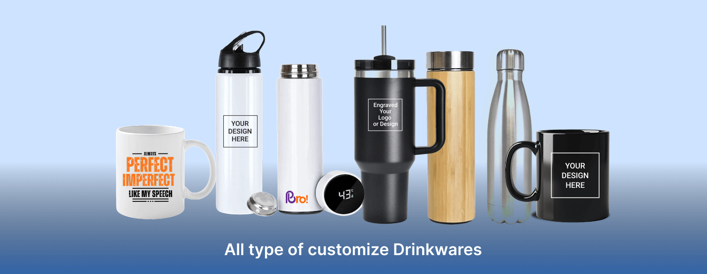 Drinkwares bottles, sippers, tumblers, mugs