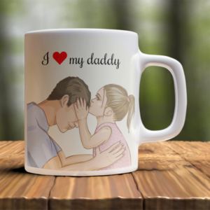 i love daddy 2 photo mug