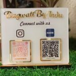 QR code stand 6x5 inch