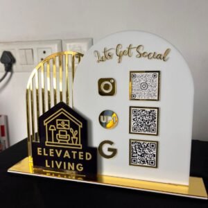 3 layer qr code stand