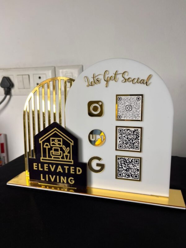 3 layer qr code stand
